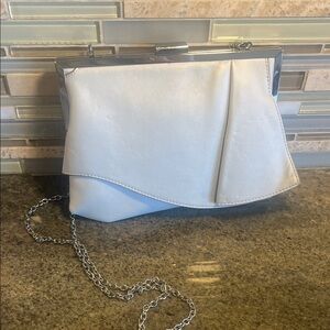 Elegant Silver Clutch Bag